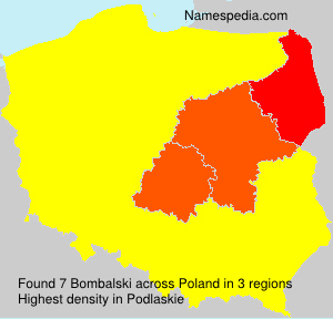 Surname Bombalski in Poland Surname Bombalski in Poland