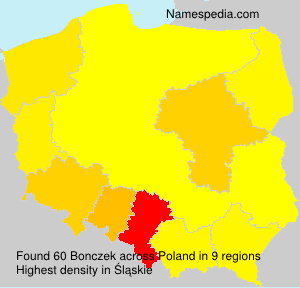Surname Bonczek in Poland Surname Bonczek in Poland