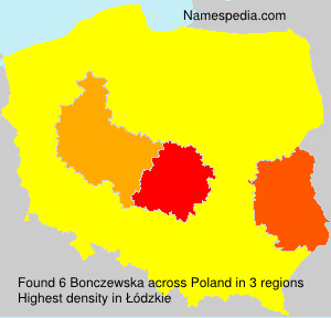 Surname Bonczewska in Poland Surname Bonczewska in Poland