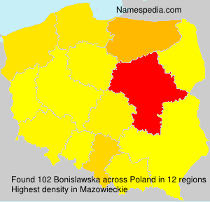 Surname Bonislawska in Poland Surname Bonislawska in Poland
