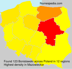 Surname Bonislawski in Poland Surname Bonislawski in Poland