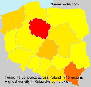 Surname Bonowicz in Poland Surname Bonowicz in Poland