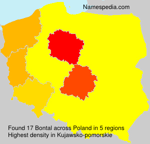Surname Bontal in Poland Surname Bontal in Poland