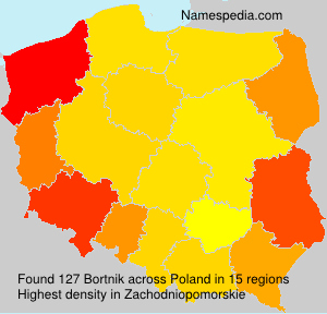Surname Bortnik in Poland