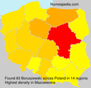 Surname Boruszewski in Poland Surname Boruszewski in Poland