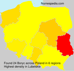 Surname Boryc in Poland Surname Boryc in Poland