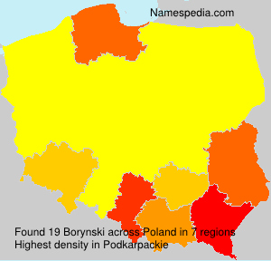 Surname Borynski in Poland Surname Borynski in Poland