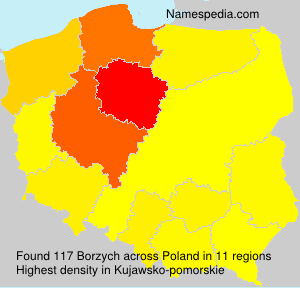 Surname Borzych in Poland Surname Borzych in Poland