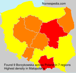 Surname Borzykowska in Poland Surname Borzykowska in Poland