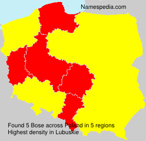 Surname Bose in Poland Surname Bose in Poland