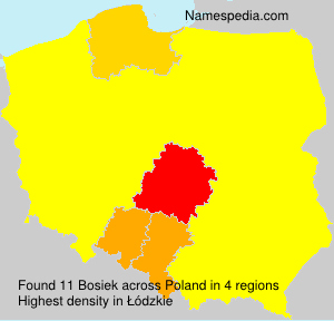 Surname Bosiek in Poland Surname Bosiek in Poland