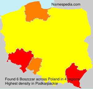 Surname Boszczar in Poland Surname Boszczar in Poland