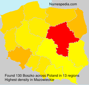 Surname Boszko in Poland Surname Boszko in Poland