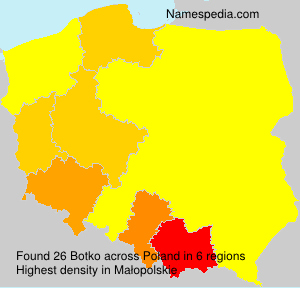 Surname Botko in Poland Surname Botko in Poland