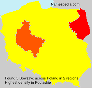 Surname Bowszyc in Poland Surname Bowszyc in Poland