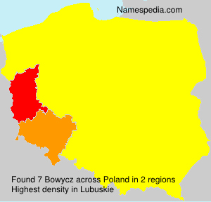Surname Bowycz in Poland Surname Bowycz in Poland