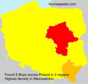 Surname Boye in Poland Surname Boye in Poland
