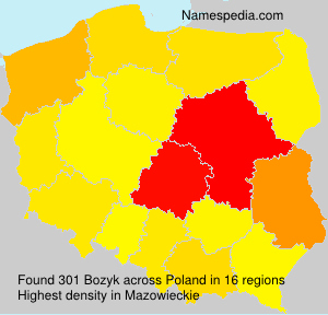 Surname Bozyk in Poland Surname Bozyk in Poland