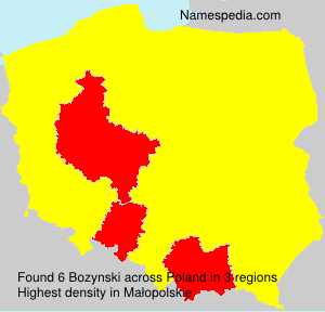 Surname Bozynski in Poland Surname Bozynski in Poland