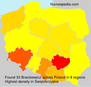Surname Bracisiewicz in Poland Surname Bracisiewicz in Poland