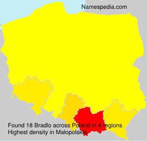 Surname Bradlo in Poland Surname Bradlo in Poland