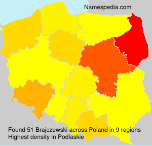 Surname Brajczewski in Poland Surname Brajczewski in Poland