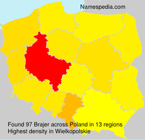 Surname Brajer in Poland Surname Brajer in Poland