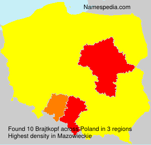 Surname Brajtkopf in Poland Surname Brajtkopf in Poland