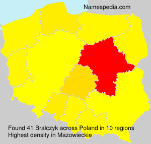 Surname Bralczyk in Poland Surname Bralczyk in Poland