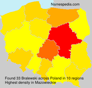 Surname Bralewski in Poland Surname Bralewski in Poland