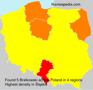 Surname Bralkowski in Poland Surname Bralkowski in Poland