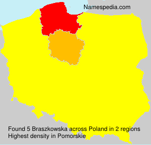 Surname Braszkowska in Poland Surname Braszkowska in Poland
