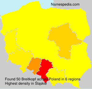 Surname Breitkopf in Poland Surname Breitkopf in Poland