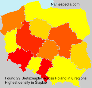 Surname Bretsznajder in Poland Surname Bretsznajder in Poland