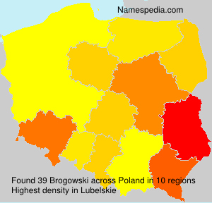 Surname Brogowski in Poland Surname Brogowski in Poland