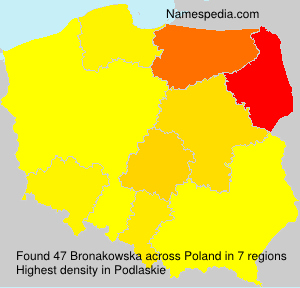 Surname Bronakowska in Poland Surname Bronakowska in Poland
