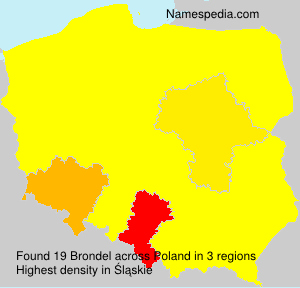 Surname Brondel in Poland