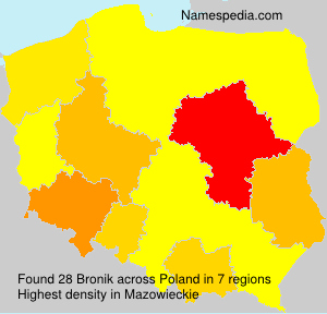 Surname Bronik in Poland Surname Bronik in Poland