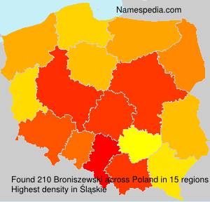 Surname Broniszewski in Poland Surname Broniszewski in Poland