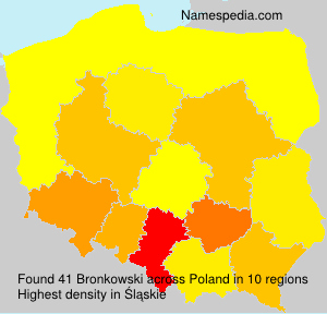 Surname Bronkowski in Poland Surname Bronkowski in Poland