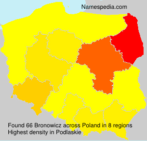Surname Bronowicz in Poland Surname Bronowicz in Poland
