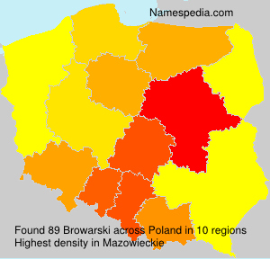 Surname Browarski in Poland Surname Browarski in Poland