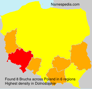 Surname Brucha in Poland