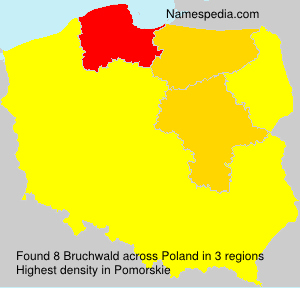 Surname Bruchwald in Poland Surname Bruchwald in Poland