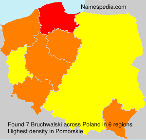 Surname Bruchwalski in Poland Surname Bruchwalski in Poland