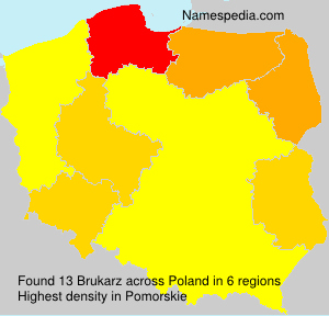 Surname Brukarz in Poland Surname Brukarz in Poland