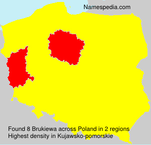 Surname Brukiewa in Poland Surname Brukiewa in Poland
