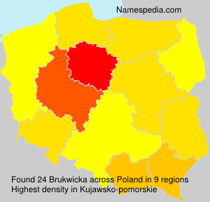 Surname Brukwicka in Poland Surname Brukwicka in Poland