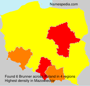 Surname Brunner in Poland Surname Brunner in Poland