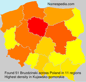 Surname Bruzdzinski in Poland Surname Bruzdzinski in Poland